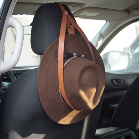 Soporte para sombrero en cuero