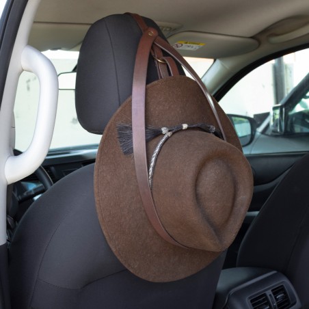 Soporte para sombrero en cuero